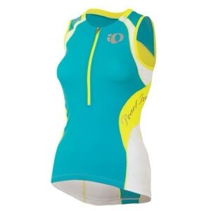 Pearl Izumi Elite In-R-Cool Tri Jersey Sleeveless Cycling Running Top 1/2 Zip, L